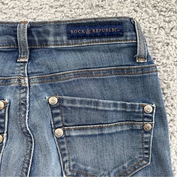 Rock & Republic Jeans Womens 2 Skinny Denim Classic Concert Party Denim Casual - Picture 4 of 5